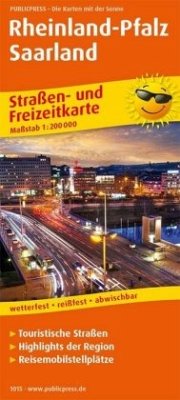 PublicPress Straßen- und Freizeitkarte Rheinland-Pfalz