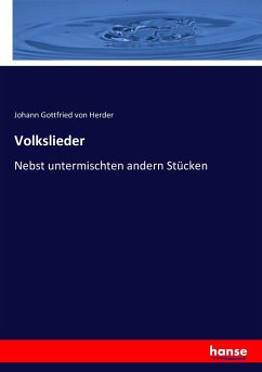 Volkslieder - Herder, Johann Gottfried von