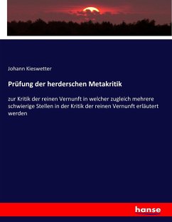 Prüfung der herderschen Metakritik