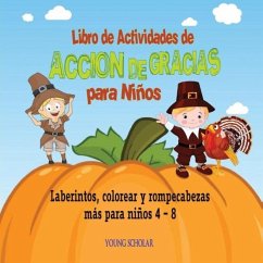 Libro de Actividades de Acción de Gracias para Niños - Scholar, Young