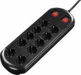 Hama Steckdosenleiste 10-fach 2 Schalter Schwarz 2m Hama Steckdosenleiste 10-fach 2 Schalter Schwarz 2m
