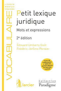 Petit lexique juridique (eBook, ePUB) - Goût, Édouard Umberto; Pansier, Frédéric-Jérôme