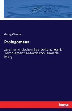 Prolegomena - Wimmer, Georg