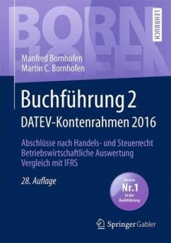 Buchführung 2 DATEV-Kontenrahmen 2016 - Bornhofen, Manfred; Bornhofen, Martin C.
