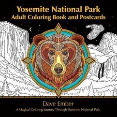 Yosemite National Park Adult Coloring Book and Postcards