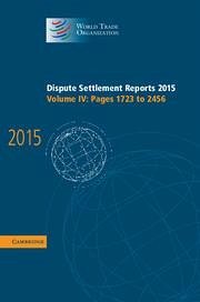 Dispute Settlement Reports 2015: Volume 4, Pages 1723-2456 - World Trade Organization