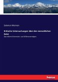 Kritische Untersuchungen über den menschlichen Geist Kritische Untersuchungen über den menschlichen Geist
