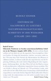 Editorische Nachworte zu Goethes Naturwissenschaftlichen Schriften in der Weimarer Ausgabe (1891-1896)
