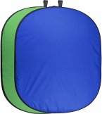 walimex pro Falthintergrund 150x210cm grün/blau