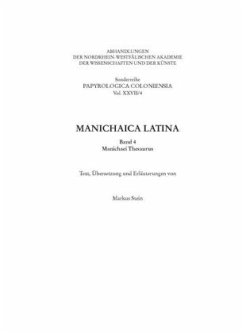 Manichaica Latina - Stein, Markus