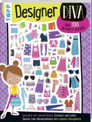 3D-Sticker- und Rätselbuch: Designer Diva 3D-Sticker- und Rätselbuch: Designer Diva