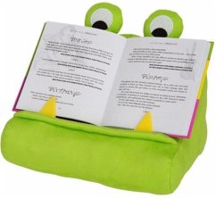 Bookmonster Grün - Lesekissen für Bücher und Tablets