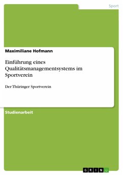 Einführung eines Qualitätsmanagementsystems im Sportverein (eBook, PDF)