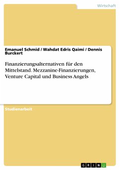 Finanzierungsalternativen für den Mittelstand. Mezzanine-Finanzierungen, Venture Capital und Business Angels (eBook, PDF)