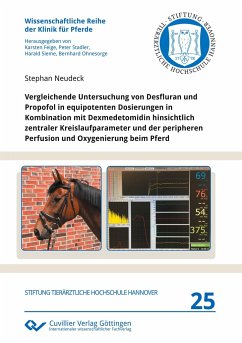 Vergleichende Untersuchung von Desfluran und Propofol in equipotenten Dosierungen in Kombination mit Dexmedetomidin hinsichtlich zentraler Kreislaufparameter und der peripheren Perfusion und Oxygenierung beim Pferd - Neudeck, Stephan