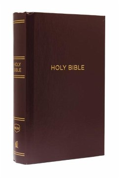 NKJV, Pew Bible, Large Print, Hardcover, Burgundy, Red Letter, Comfort Print - Thomas Nelson