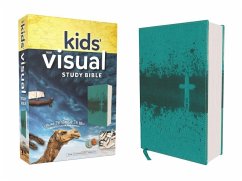 Niv, Kids' Visual Study Bible, Leathersoft, Teal, Full Color Interior - Zondervan