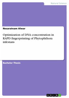 Optimization of DNA concentration in RAPD fingerprinting of Phytophthora infestans (eBook, PDF) - Alwar, Nesaratnam