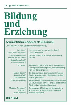 Cover Argumentationskompetenz als Bildungsziel