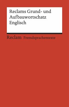 Reclams Grund- und Aufbauwortschatz Englisch - Geisen, Herbert