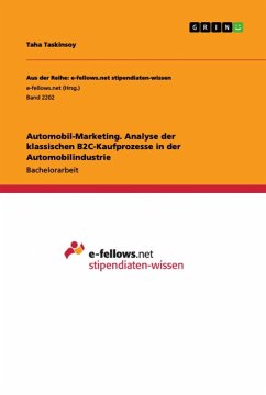 Automobil-Marketing. Analyse der klassischen B2C-Kaufprozesse in der Automobilindustrie - Taskinsoy, Taha