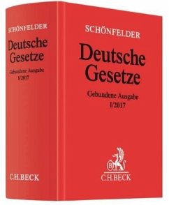 Schönfelder Deutsche Gesetze, gebundene Ausgabe ohne Fortsetzung, Ausg. I/2017