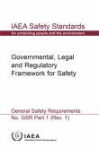 Governmental, Legal and Regulatory Framework for Safety: IAEA Safety Standards Series No. Gsr Part 1 (Rev. 1)