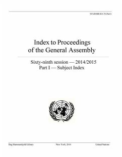 Index to Proceedings of the General Assembly 2014/2015: Part I - Subject Index - Department of Public Information