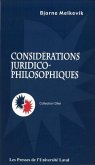Considerations juridico-philosophiques (eBook, PDF)