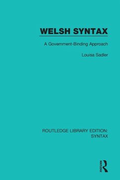 Welsh Syntax (eBook, ePUB) - Sadler, Louisa