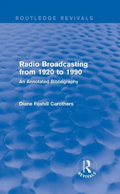 Cover Routledge Revivals: Radio Broadcasting from 1920 to 1990 (1991) (eBook, ePUB)