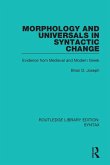 Morphology and Universals in Syntactic Change (eBook, ePUB)