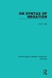 On Syntax of Negation (eBook, ePUB) - Bild 1