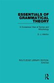 Essentials of Grammatical Theory (eBook, ePUB)