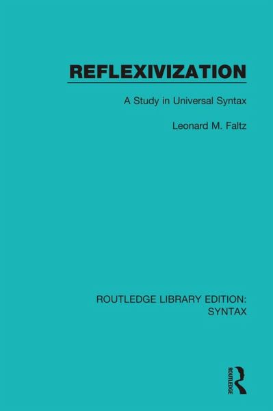 Reflexivization (eBook, ePUB)