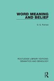 Word Meaning and Belief (eBook, PDF)