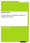 A Critical Review of Sotunsa's "Features of Talking Drum Poetry" A Critical Review of Sotunsa's "Features of Talking Drum Poetry"