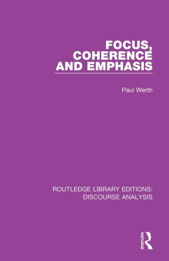 Focus, Coherence and Emphasis (eBook, ePUB)