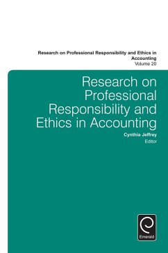 Cover Research on Professional Responsibility and Ethics in Accounting (eBook, ePUB)