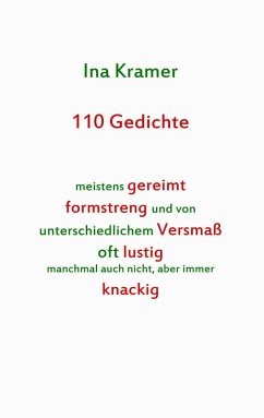 110 Gedichte - Kramer, Ina