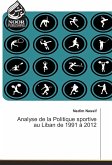 Analyse de la Politique sportive au Liban de 1991 à 2012