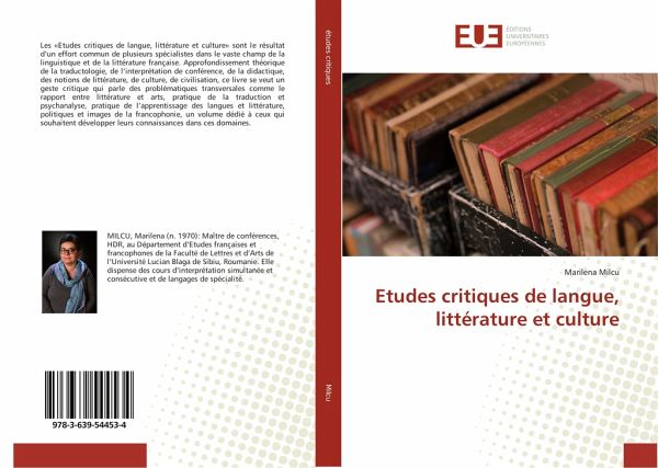 Etudes critiques de langue, littérature et culture Etudes critiques de langue, littérature et culture