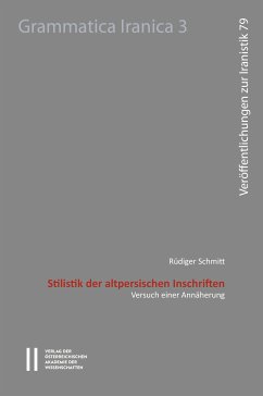 Stilistik der altpersischen Inschriften (eBook, PDF) - Schmitt, Rüdiger
