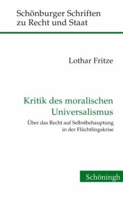 Cover Kritik des moralischen Universalismus