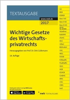 Wichtige Gesetze des Wirtschaftsprivatrechts