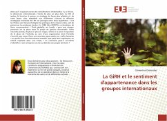 La GiRH et le sentiment d'appartenance dans les groupes internationaux - Destombes, Clémentine