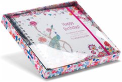 Cover Blattgeflüster Patchwork Design Geburtstagplaner mit 12 Grußkarten