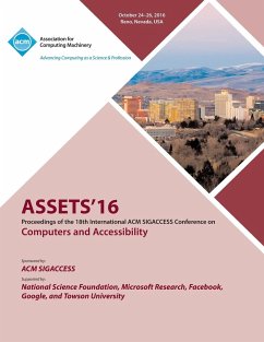 ASSETS 16 18th ACM SIGACCESS Conference on Computers and Accessibility - Assets 16 Conference Committee