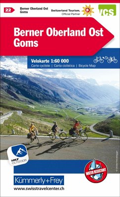 Cover Kümmerly+Frey Velokarte 22 Berner Oberland Ost, Goms 1:60.000