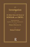 Investigation into Mr. Malone's Claim to Charter of Scholar